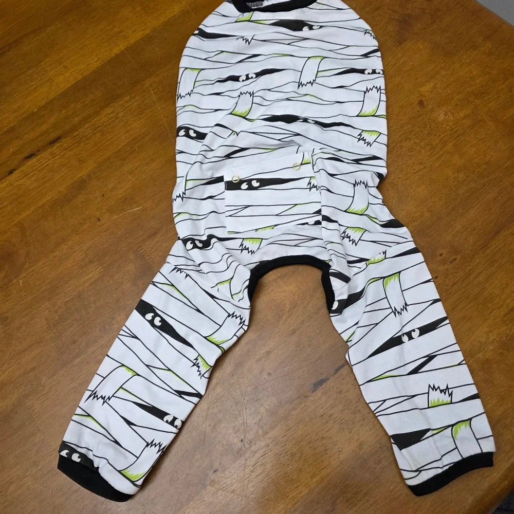 Thrills & Chills Dog Pajamas Mummy Costume Halloween Pet‎ Apparel Medium
